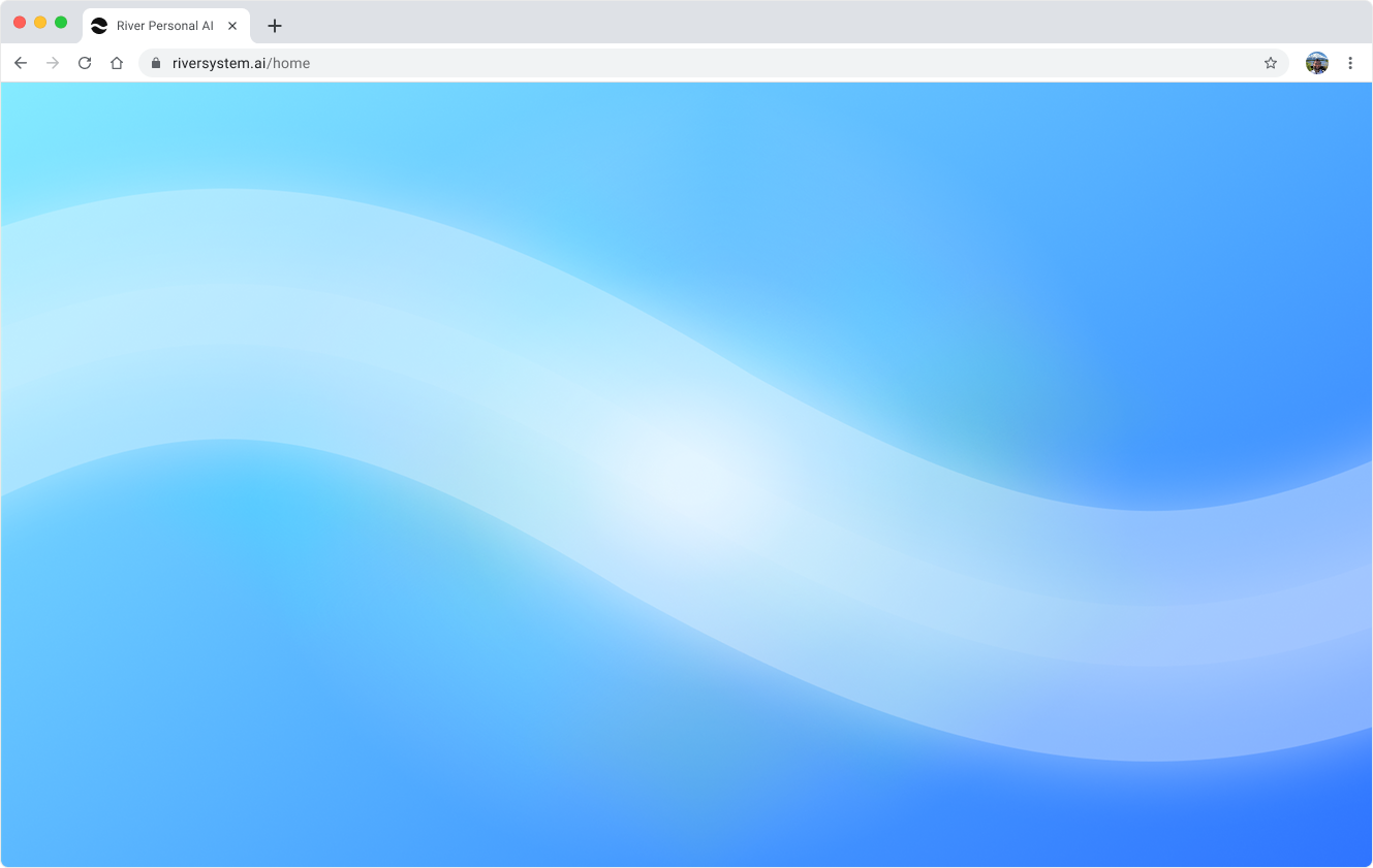 River 1 browser interface