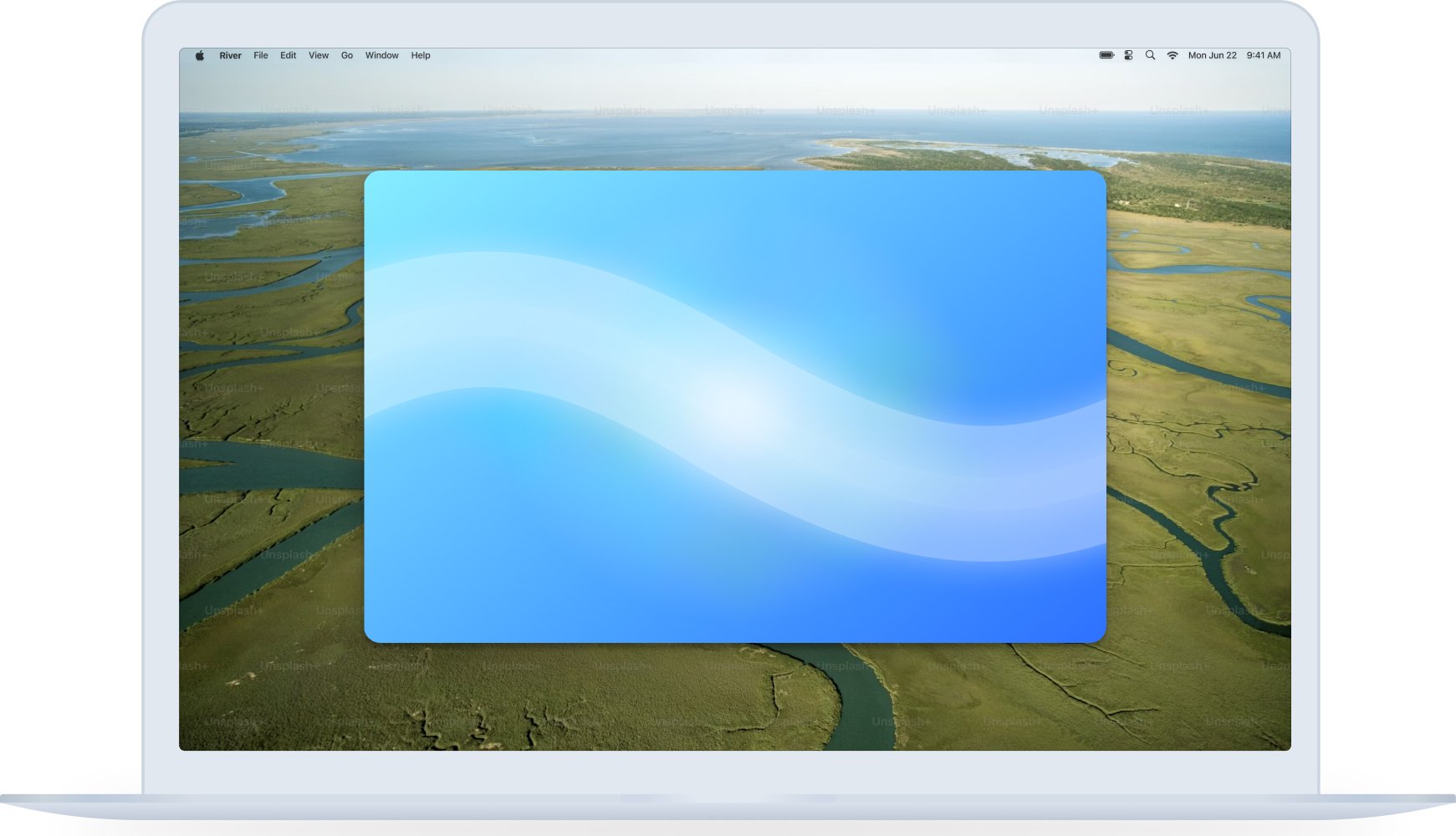 River 1 desktop interface on Mac
