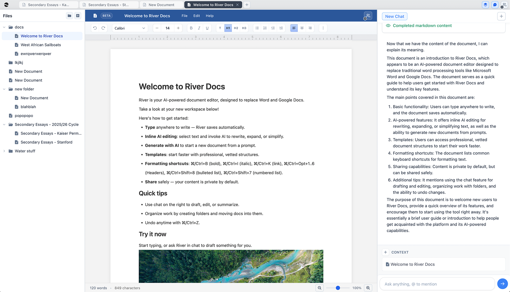 River native apps — Docs